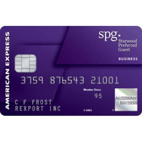 Starwood Preferred Guest Business Card Review .